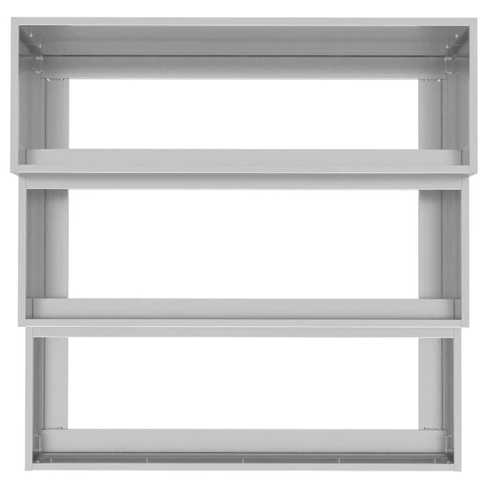 Vază pentru Grădină Argintiu 90 x 90 x 35 cm Oţel inoxidabil - WALTI WALTI