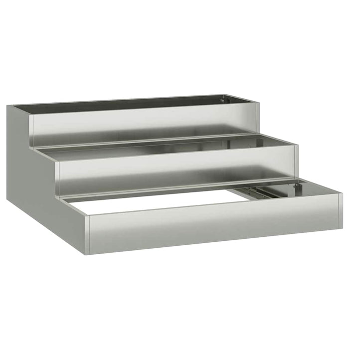 Vază pentru Grădină Argintiu 90 x 90 x 35 cm Oțel Galvanizat - WALTI WALTI