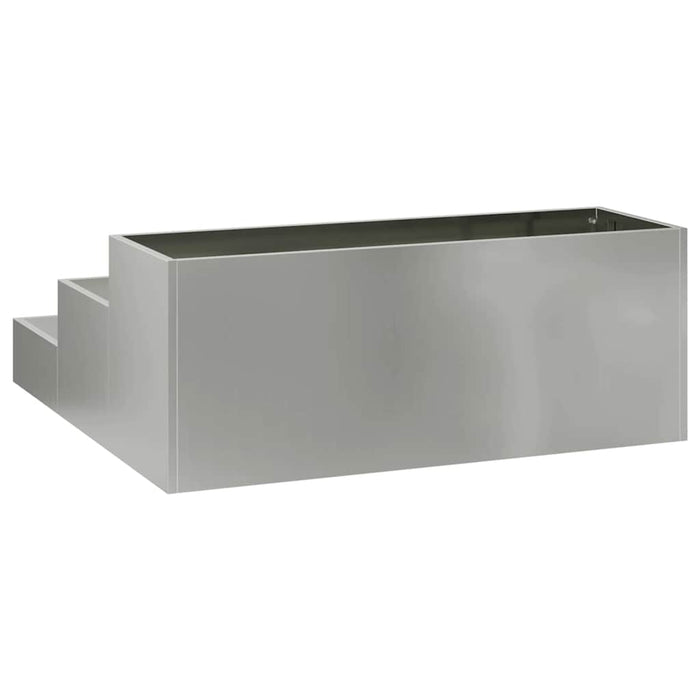 Vază pentru Grădină Argintiu 90 x 90 x 35 cm Oțel Galvanizat - WALTI WALTI