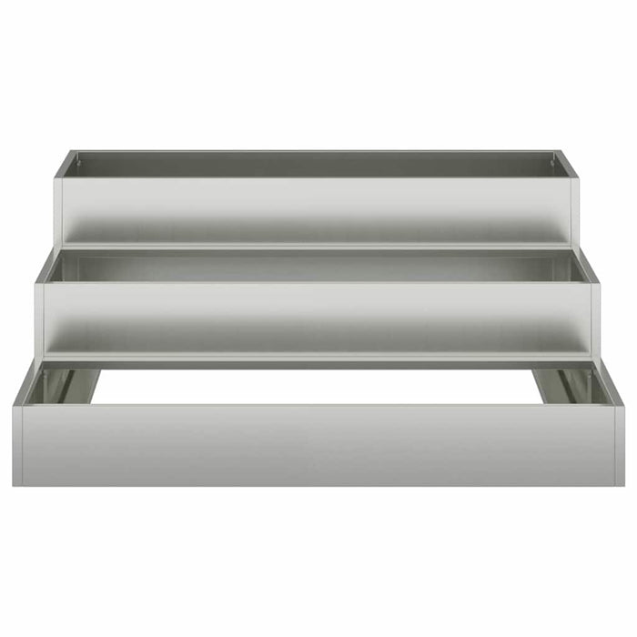 Vază pentru Grădină Argintiu 90 x 90 x 35 cm Oțel Galvanizat - WALTI WALTI