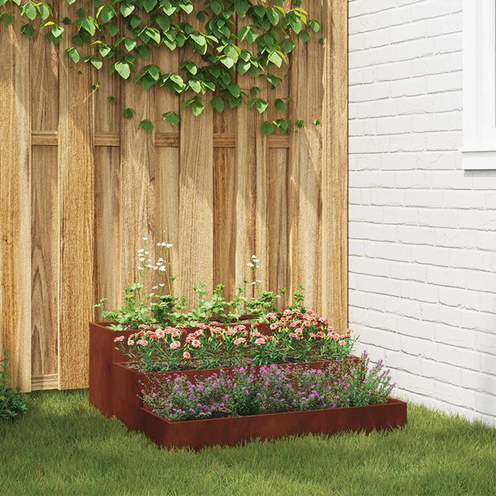 Vază pentru Grădină Ruginit 90 x 90 x 35 cm - WALTI WALTI