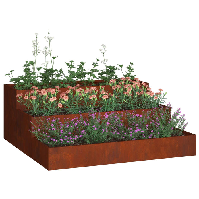Vază pentru Grădină Ruginit 90 x 90 x 35 cm - WALTI WALTI