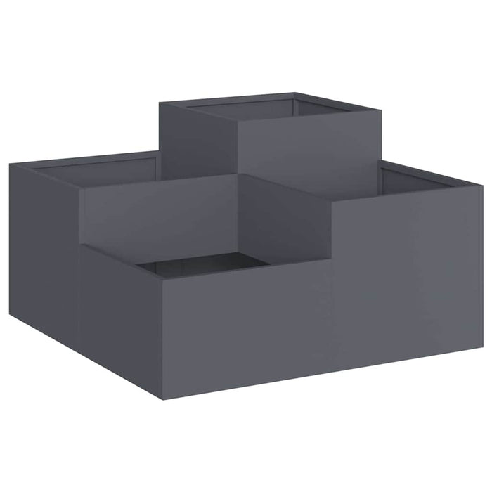Vază pentru Grădină Antracit 80 x 80 x 48 cm Oțel - WALTI WALTI