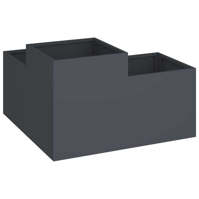 Vază pentru Grădină Antracit 80 x 80 x 48 cm Oțel - WALTI WALTI