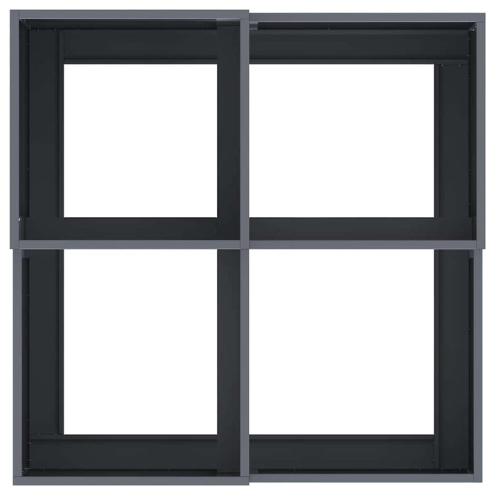 Vază pentru Grădină Antracit 80 x 80 x 48 cm Oțel - WALTI WALTI
