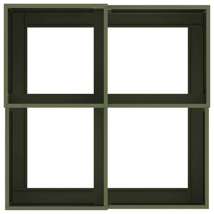 Vază pentru Grădină Olivengrønn 80 x 80 x 48 cm Oțel - WALTI WALTI