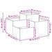 Vază pentru Grădină Argintiu 80 x 80 x 48 cm Oțel inoxidabil - WALTI WALTI