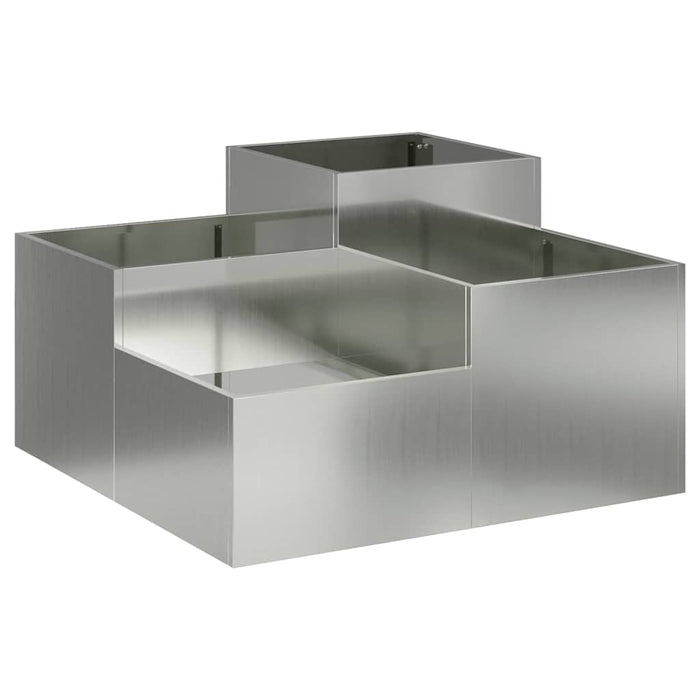 Vază pentru Grădină Argintiu 80 x 80 x 48 cm Oțel galvanizat - WALTI WALTI