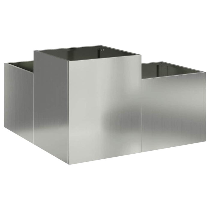 Vază pentru Grădină Argintiu 80 x 80 x 48 cm Oțel galvanizat - WALTI WALTI