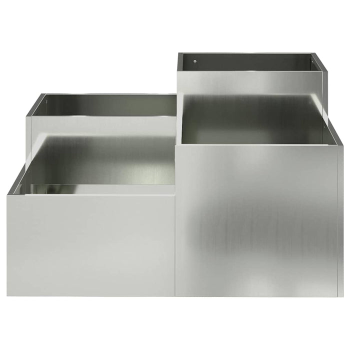 Vază pentru Grădină Argintiu 80 x 80 x 48 cm Oțel galvanizat - WALTI WALTI