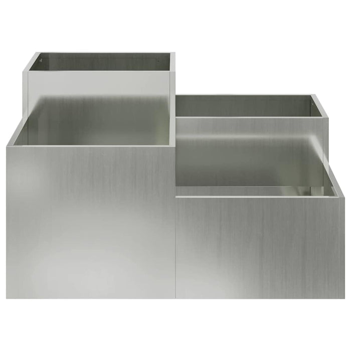 Vază pentru Grădină Argintiu 80 x 80 x 48 cm Oțel galvanizat - WALTI WALTI