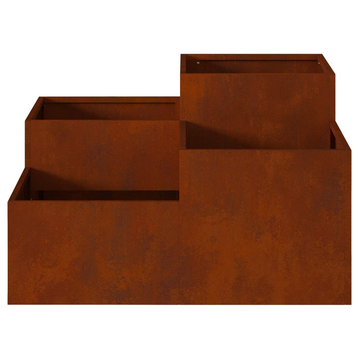 Vază pentru Grădină Ruginit 80 x 80 x 48 cm WALTI