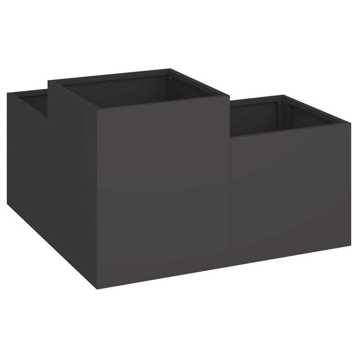 Vază pentru Grădină Negru 100 x 100 x 48 cm Oțel - WALTI WALTI