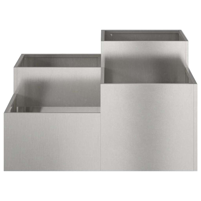 Vază pentru Grădină Argintiu 100 x 100 x 48 cm Oțel inoxidabil - WALTI WALTI