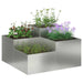 Vază pentru Grădină Argintiu 100 x 100 x 48 cm Oțel galvanizat - WALTI WALTI