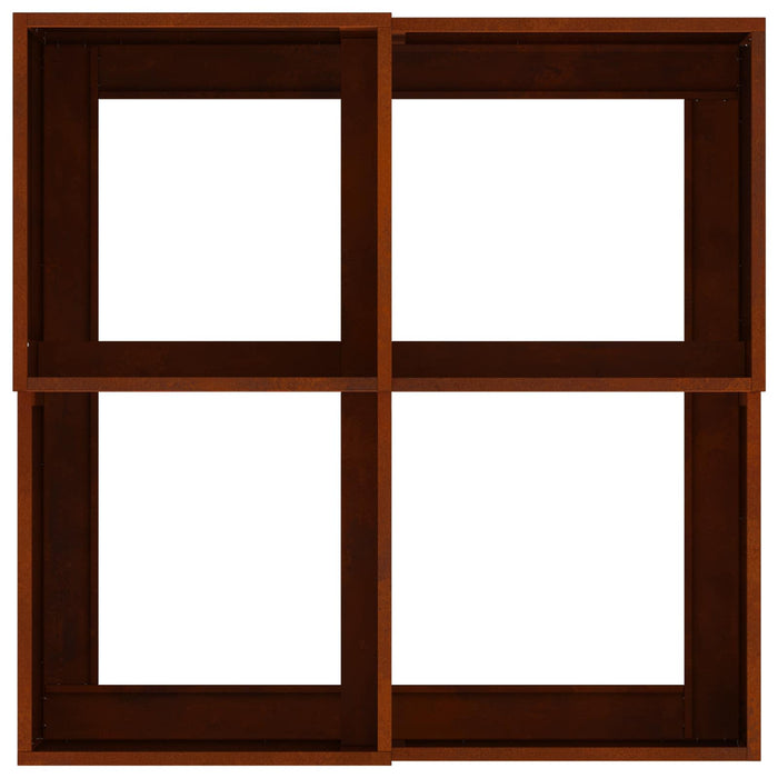 Vază pentru Grădină Ruginit 100 x 100 x 48 cm WALTI