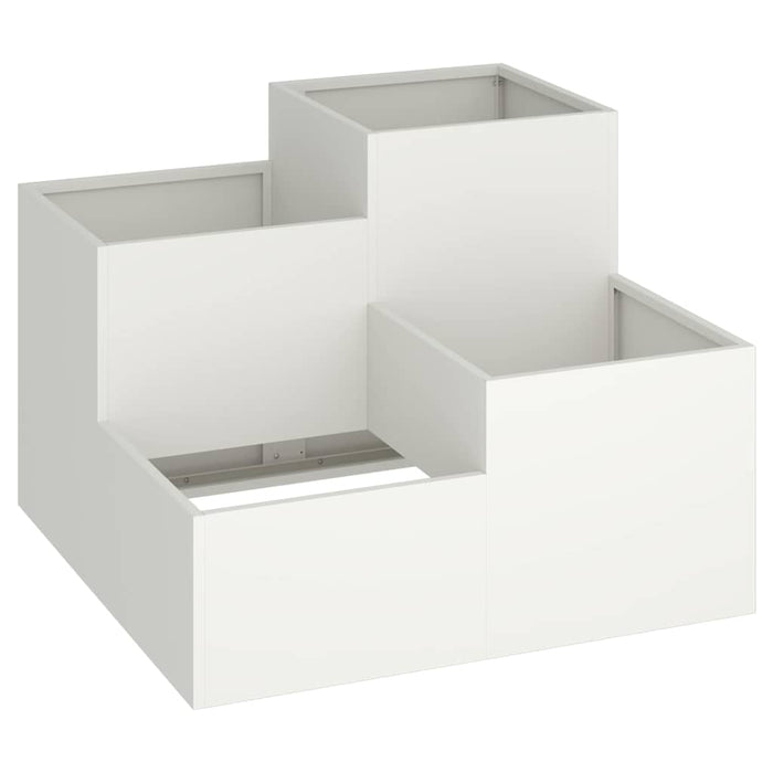 Vază pentru Grădină Alb 80 x 80 x 60 cm Oțel - WALTI WALTI