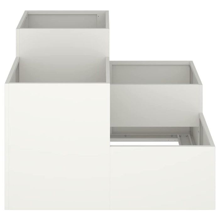 Vază pentru Grădină Alb 80 x 80 x 60 cm Oțel - WALTI WALTI