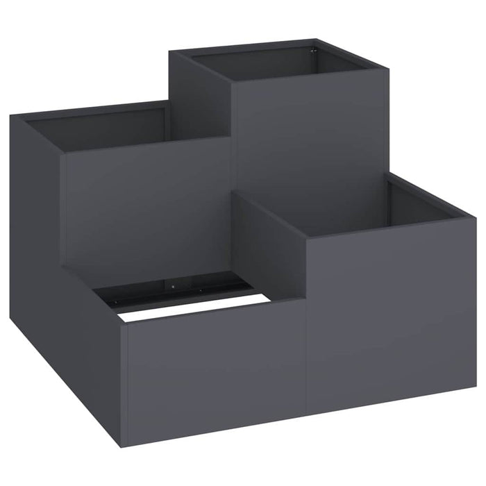 Vază pentru Grădină Antracit 80 x 80 x 60 cm Oțel - WALTI WALTI