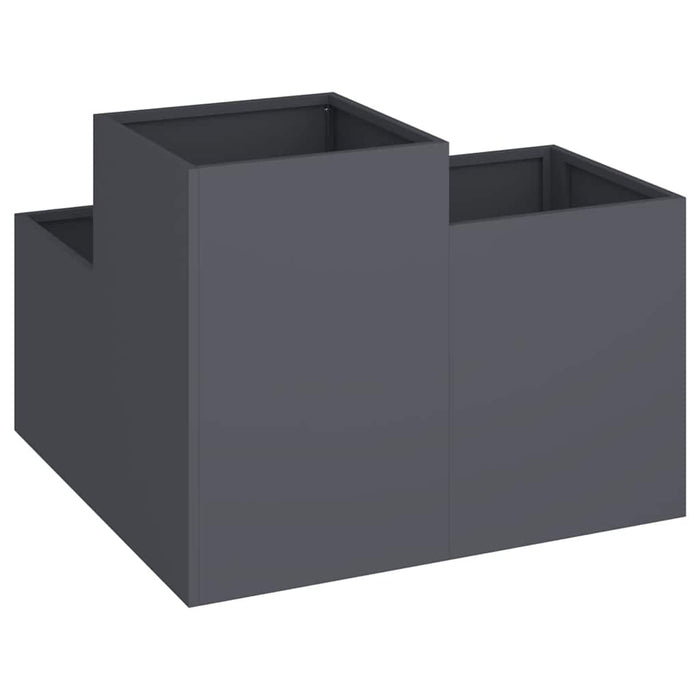 Vază pentru Grădină Antracit 80 x 80 x 60 cm Oțel - WALTI WALTI
