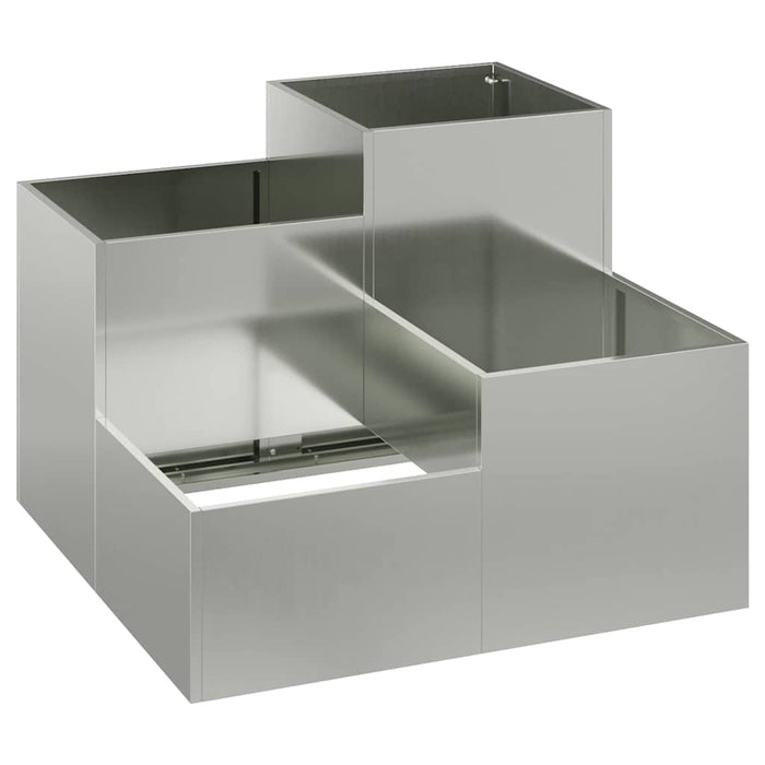 Vază pentru Grădină Argintiu 80 x 80 x 60 cm Oțel galvanizat - WALTI WALTI