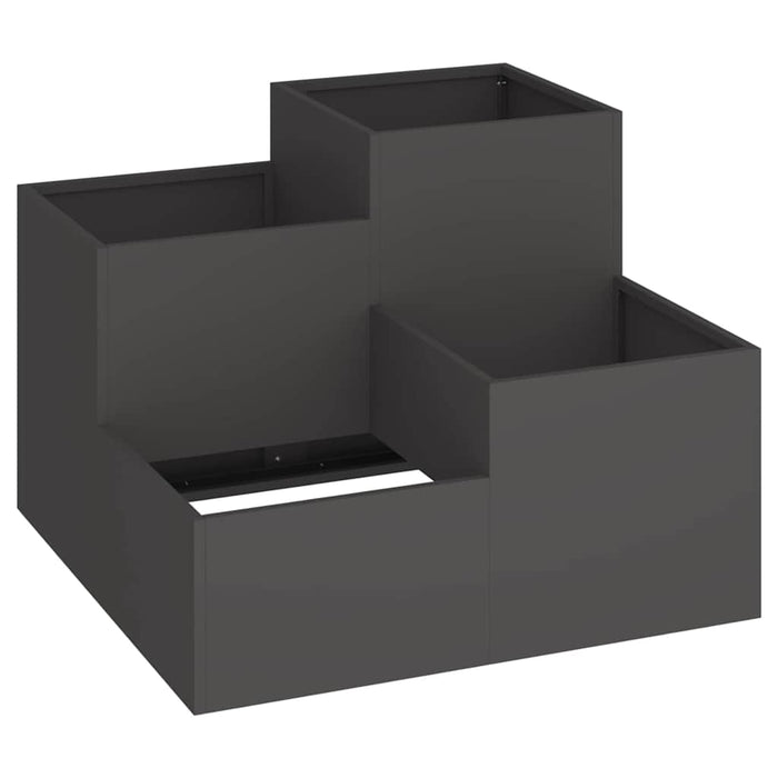 Vază pentru Grădină Negru 100 x 100 x 60 cm Oțel - WALTI WALTI