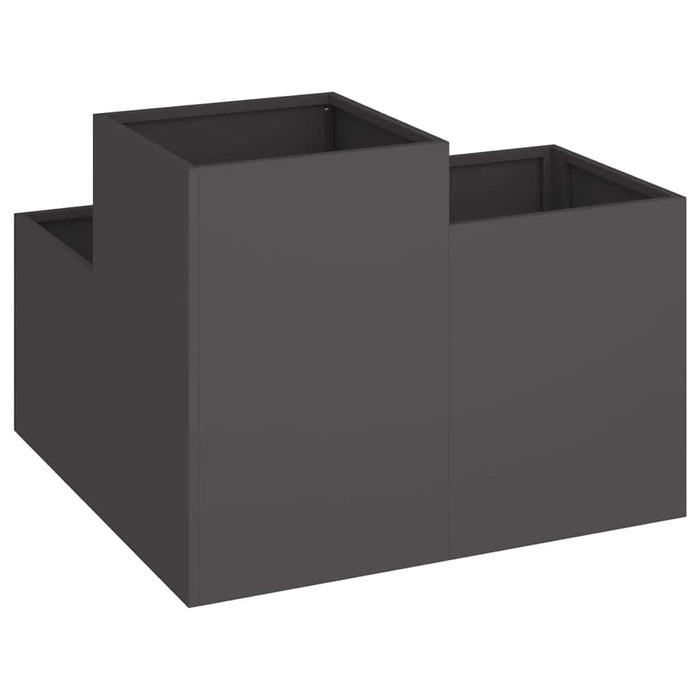 Vază pentru Grădină Negru 100 x 100 x 60 cm Oțel - WALTI WALTI
