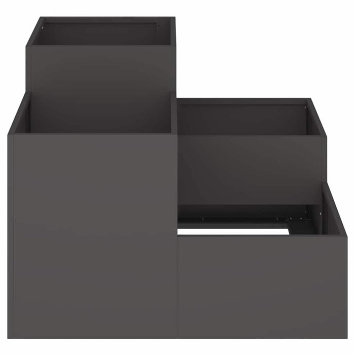 Vază pentru Grădină Negru 100 x 100 x 60 cm Oțel - WALTI WALTI
