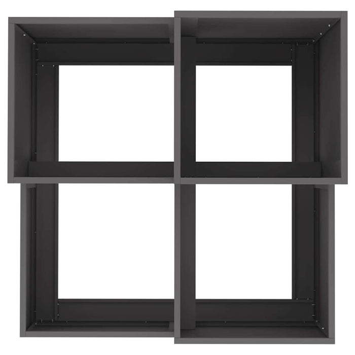 Vază pentru Grădină Negru 100 x 100 x 60 cm Oțel - WALTI WALTI
