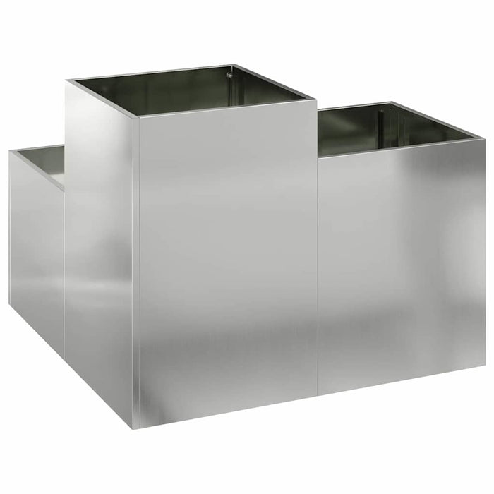 Vază pentru Grădină Argintiu 100 x 100 x 60 cm Oțel galvanizat - WALTI WALTI