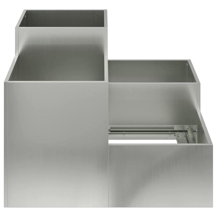 Vază pentru Grădină Argintiu 100 x 100 x 60 cm Oțel galvanizat - WALTI WALTI
