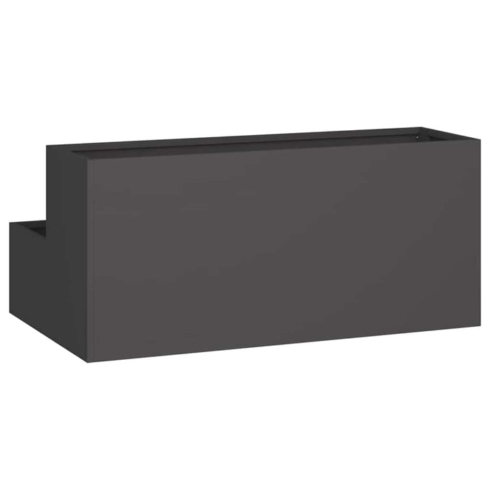 Vază pentru Grădină Negru 100 x 60 x 45 cm Oțel laminat la rece - WALTI WALTI