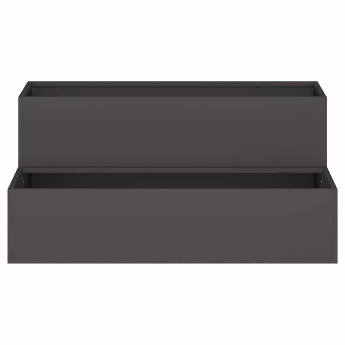 Vază pentru Grădină Negru 100 x 60 x 45 cm Oțel laminat la rece - WALTI WALTI