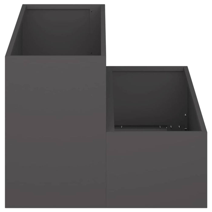 Vază pentru Grădină Negru 100 x 60 x 45 cm Oțel laminat la rece - WALTI WALTI