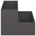 Vază pentru Grădină Negru 100 x 60 x 45 cm Oțel laminat la rece - WALTI WALTI