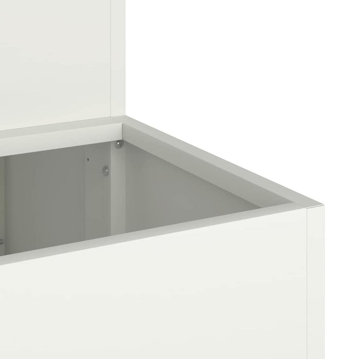 Vază pentru Grădină Alb 100 x 60 x 45 cm Oțel laminat la rece - WALTI WALTI