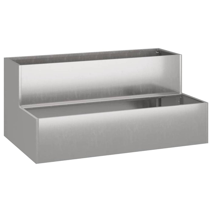 Vază pentru Grădină Argintiu 100 x 60 x 45 cm Oţel inoxidabil - WALTI WALTI