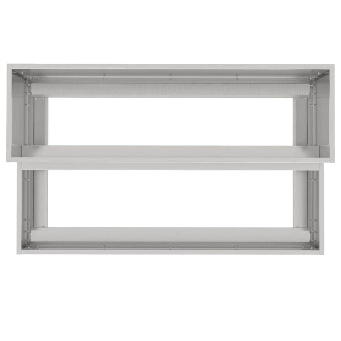 Vază pentru Grădină Argintiu 100 x 60 x 45 cm Oţel inoxidabil - WALTI WALTI