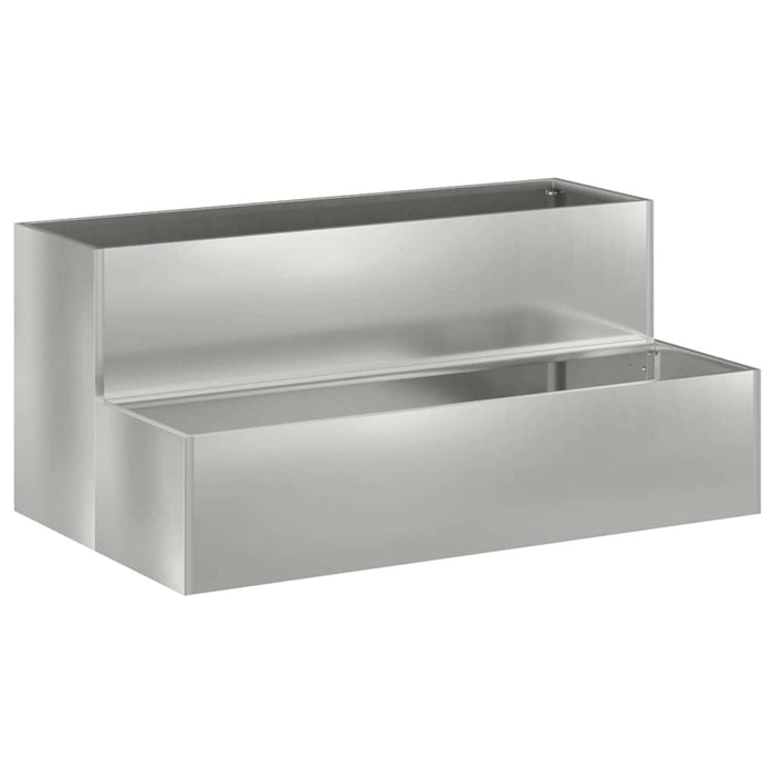 Vază pentru Grădină Argintiu 100 x 60 x 45 cm Oțel Galvanizat - WALTI WALTI