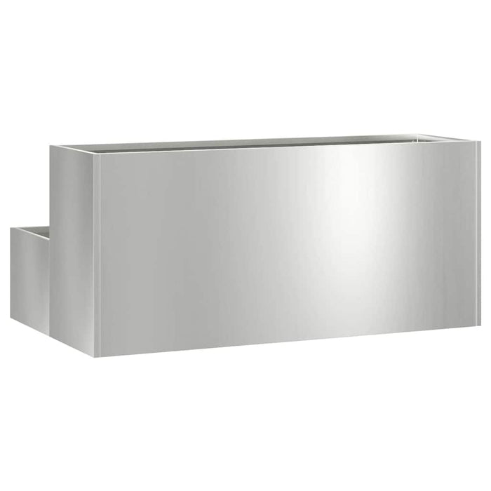 Vază pentru Grădină Argintiu 100 x 60 x 45 cm Oțel Galvanizat - WALTI WALTI