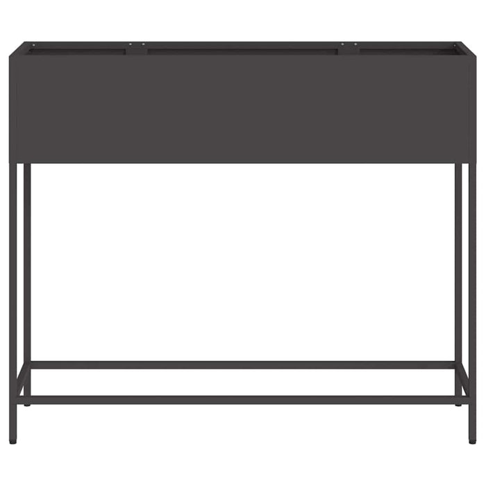 Ghiveci ridicat pentru grădină Negru 100 x 26 x 82 cm Oțel WALTI
