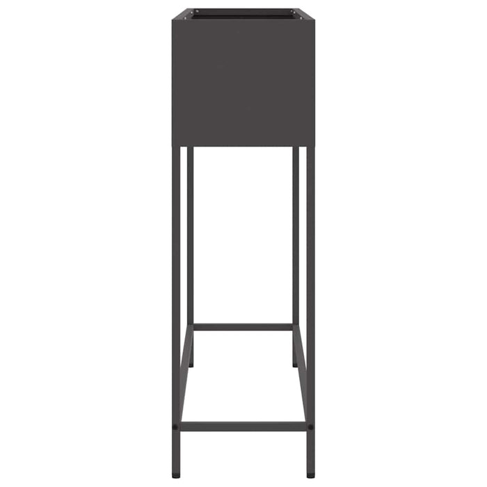 Ghiveci ridicat pentru grădină Negru 100 x 26 x 82 cm Oțel WALTI