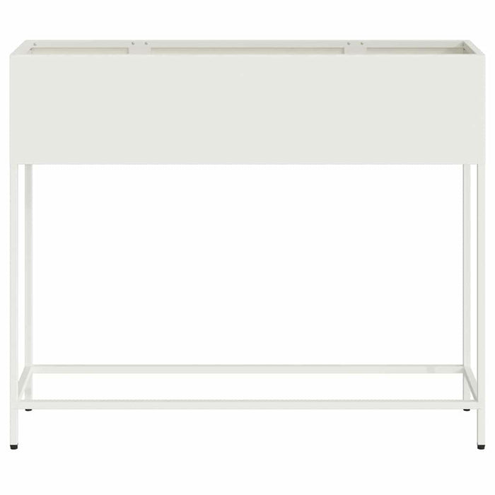 Ghiveci ridicat pentru grădină Alb 100 x 26 x 82 cm Oțel WALTI