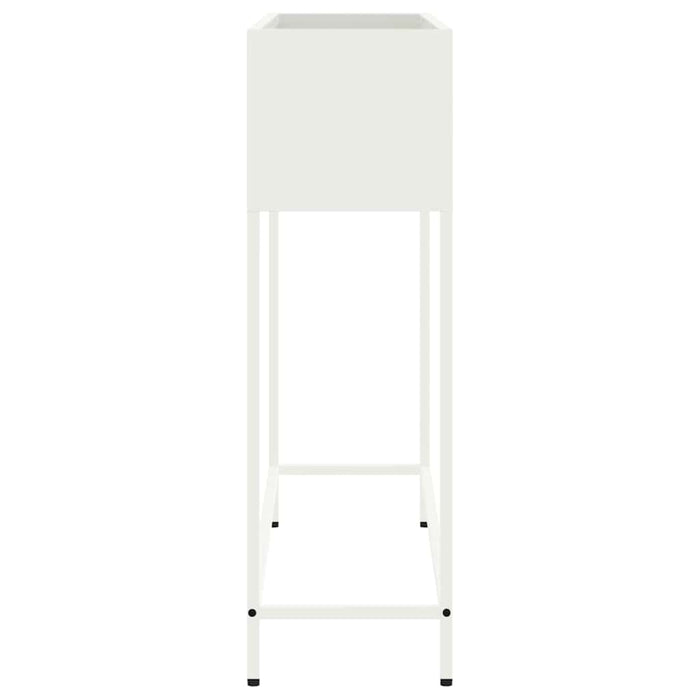 Ghiveci ridicat pentru grădină Alb 100 x 26 x 82 cm Oțel WALTI