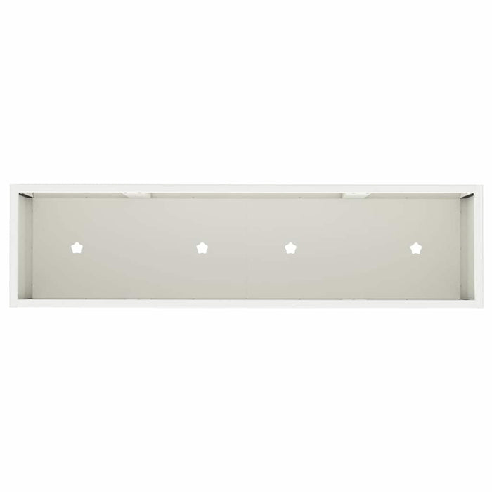 Ghiveci ridicat pentru grădină Alb 100 x 26 x 82 cm Oțel WALTI