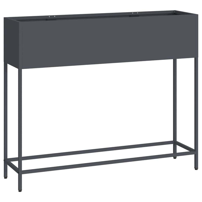 Ghiveci ridicat pentru grădină Antracit 100 x 26 x 82 cm Oțel - WALTI WALTI