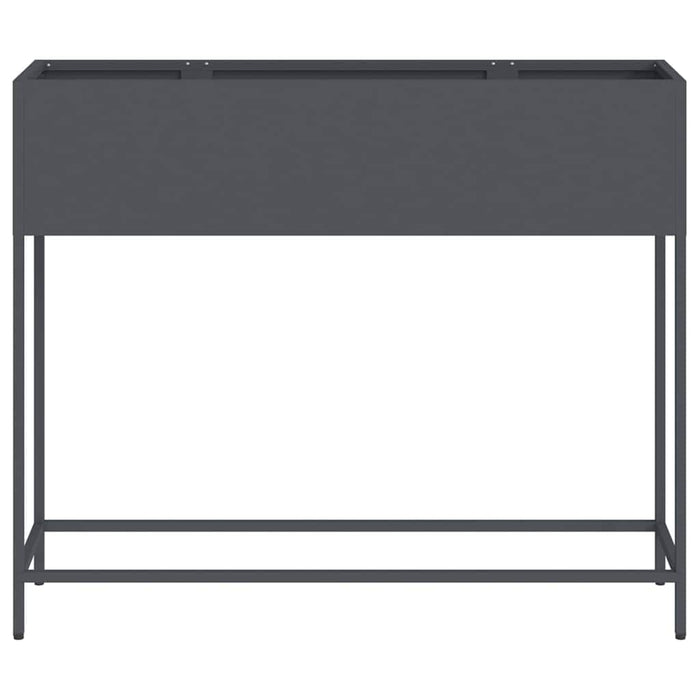 Ghiveci ridicat pentru grădină Antracit 100 x 26 x 82 cm Oțel - WALTI WALTI