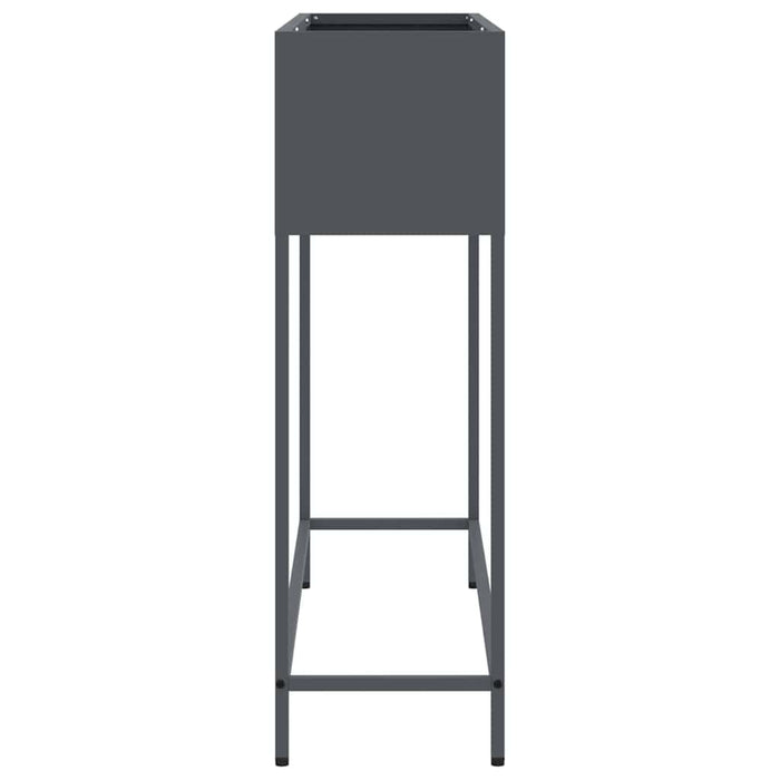 Ghiveci ridicat pentru grădină Antracit 100 x 26 x 82 cm Oțel - WALTI WALTI