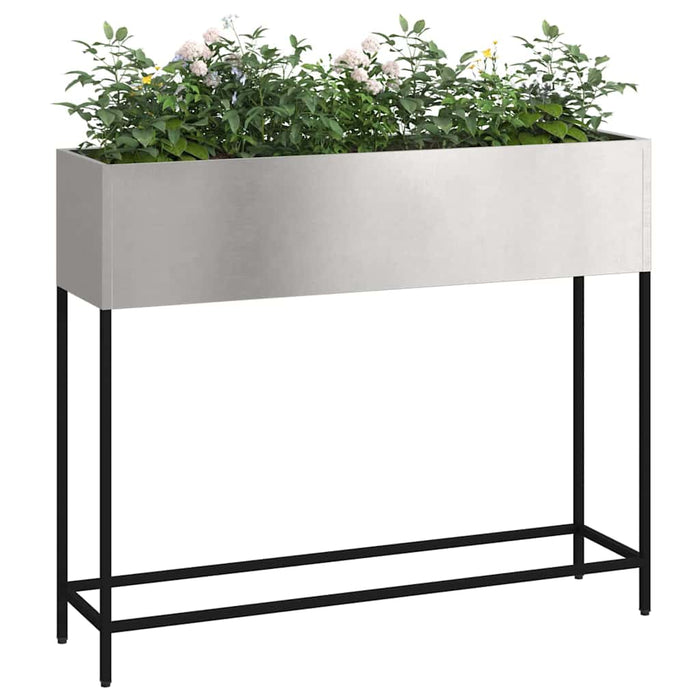 Ghiveci ridicat pentru grădină Argintiu 100 x 26 x 82 cm WALTI