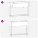 Ghiveci ridicat pentru grădină Argintiu 100 x 26 x 82 cm - WALTI WALTI